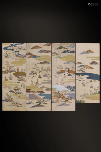 A Set of Chinese Embroideries