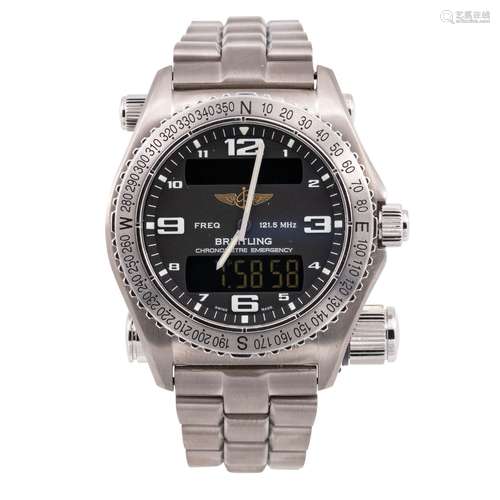 BREITLING EMERGENCY, RÈF E76321 ACIER - VERS 2005