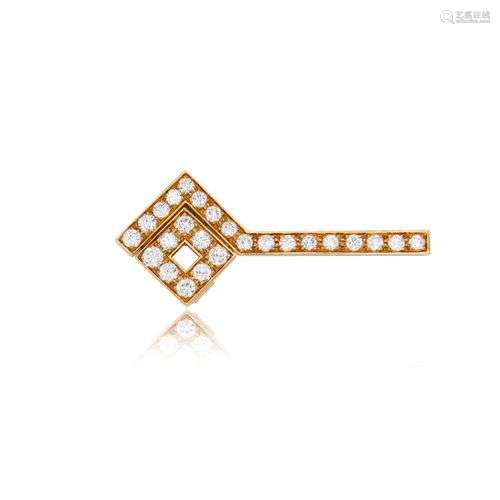 BROCHE EN OR ET DIAMANTS