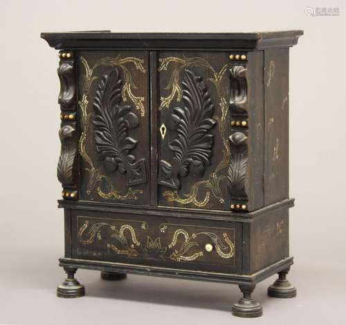 AN UNUSUAL ANGLO-INDIAN TABLE CABINET. An Anglo Indian Table...