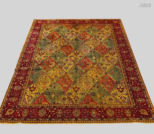 A TABRIZ CARPET, of Petag design, mid 20th century, the poly...