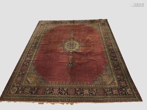 AN ISPARTA CARPET, Central West Anatolia, c.1910, the plain ...