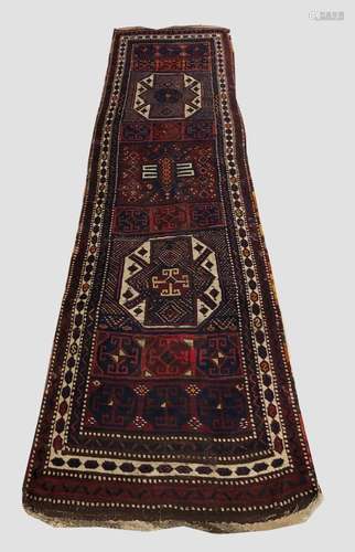 AN EAST ANATOLIAN RUNNER, c.1900, the compartmentalised fiel...