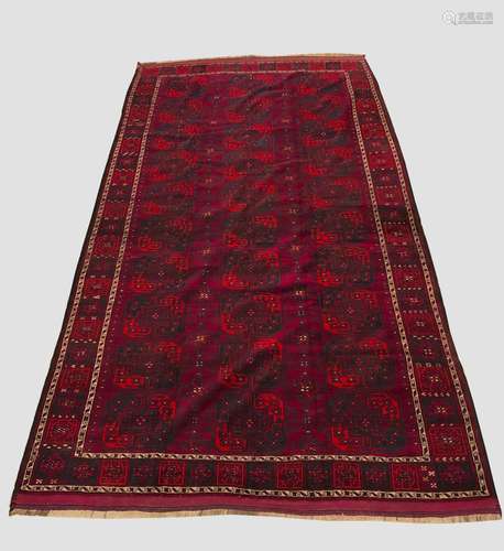 AN ERSARI TURKMEN CARPET, Emirate of Bukhara, c.1900, the de...