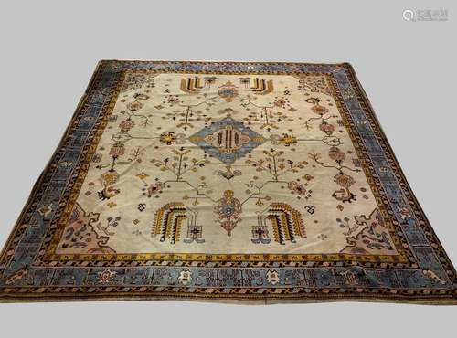 USHAK CARPET, Central West Anatolia, the ivory field sparsel...