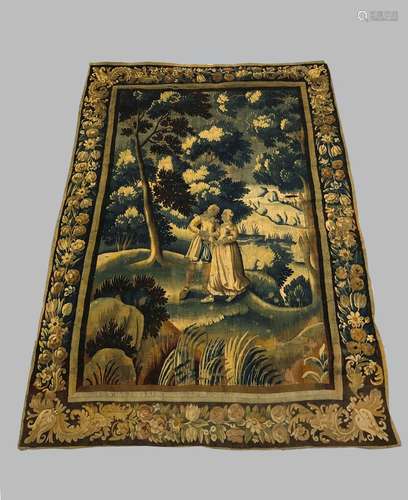 LATE 17TH/EARLY 18TH CENTURY AUBUSSON TAPESTRY, Central Fran...