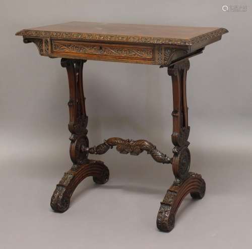 AN ANGLO-INDIAN GILLOWS STYLE WRITING TABLE. An Anglo Indian...
