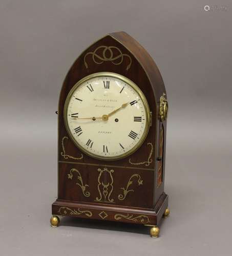 A FINE EARLY 19th CENTURY BRACKET CLOCK BY BENTLEY & BECK. W...