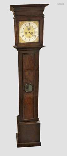 AN 18TH CENTURY YEW CASED LONGCASE CLOCK BY SANDERSON. With ...