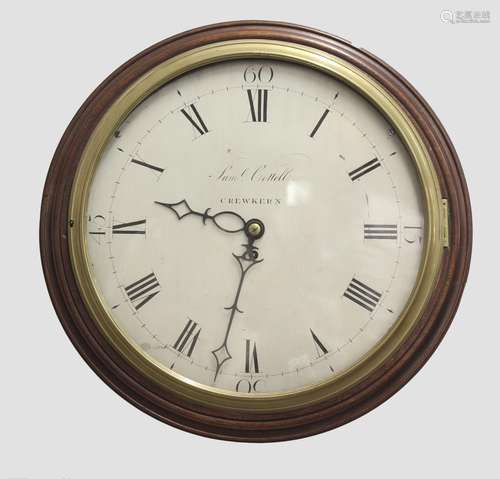 A DIAL CLOCK BY SAMUEL COTTELL OF CREWKERNE. The clock with ...