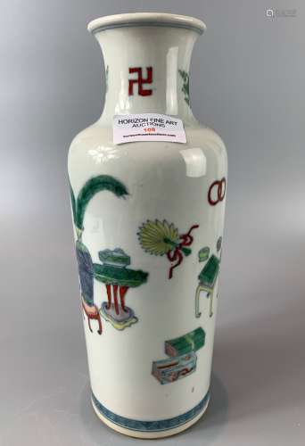 CHINESE DOUCAI PORCELAIN VASE , H25.5CM