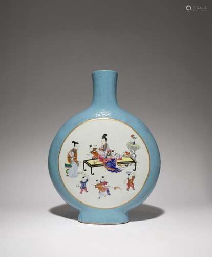 UN GRAND FLASQUE DE LUNE CHINOIS DE FAMILLE ROSE C.1900 Un c...