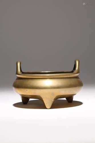 BRÛLEUR À ENCENS EN BRONZE CHINOIS TRIPODE DYNASTIE QING Le ...