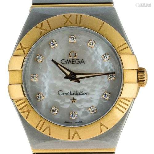 OMEGA. Montre de dame “Constellation”en or jaune et acier - ...