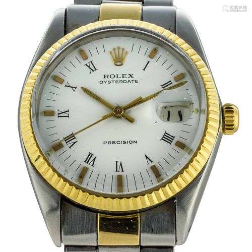 ROLEX. Montre “Oysterdate - Précision”. Réf. 6694 - Circa an...