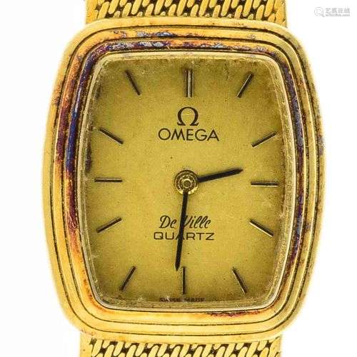 OMEGA. “De Ville” - Montre bracelet de dame en or. Cadran to...