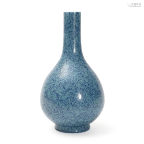 A LUJUN-GLAZED GALL-SHAPED BOTTLE