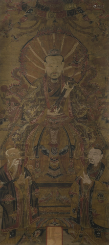 A PIECE OF TAOIST THEME PAINTING