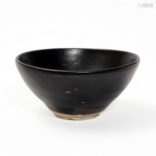 A BLACK GLAZE CUP FROM JIZHOU KILN