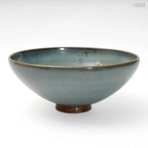 A LARGE JUN KILN BOWL