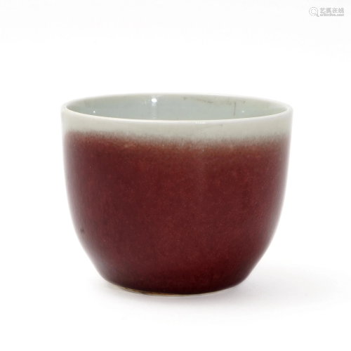 A RED GLAZE CUP