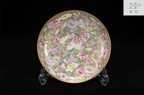 A PORCELAIN PLATE