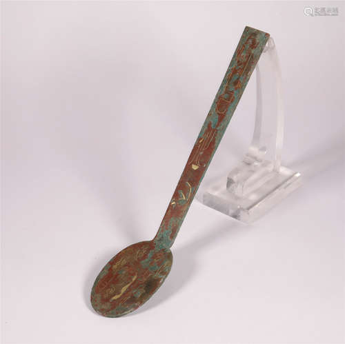 A BRONZE COAL SHOVEL