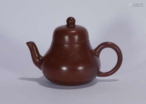 Qing style Zisha clay teapot