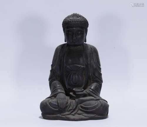 Qing style ancient agilawood Buddha