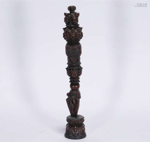 Qing style boxwood carved ware 'faqi'