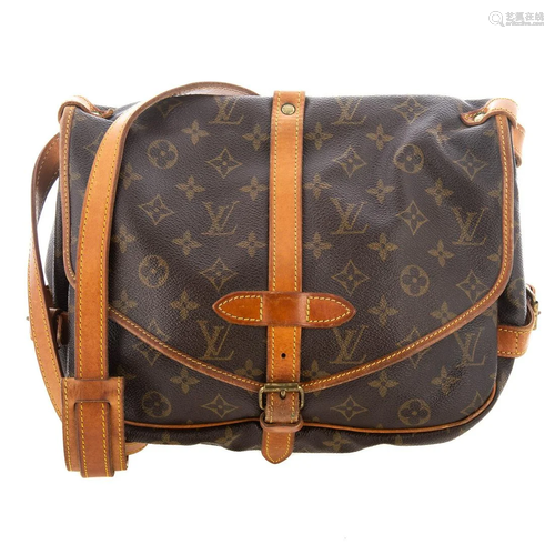 A Louis Vuitton Monogram Samur 25