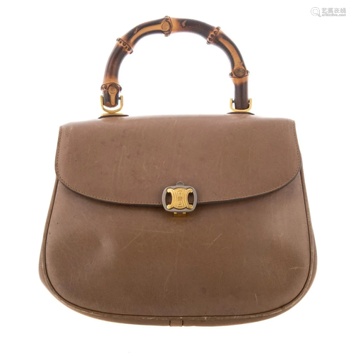 A Celine Bamboo Shoulder Bag