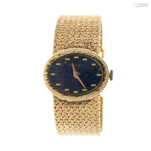 A Vintage Lucian Piccard 14K Yellow Gold Watch