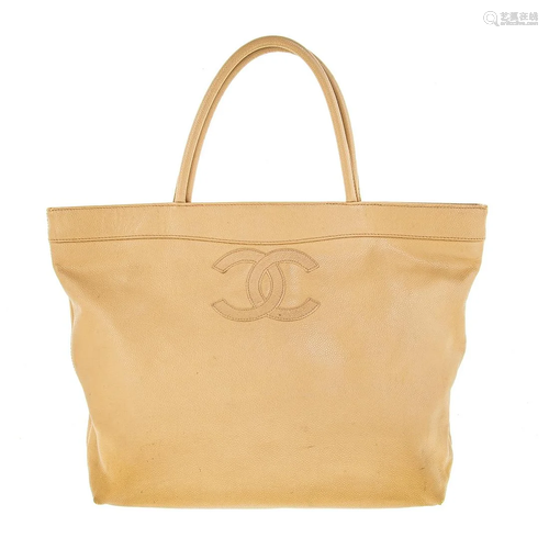 A Chanel Front Logo CC Tote