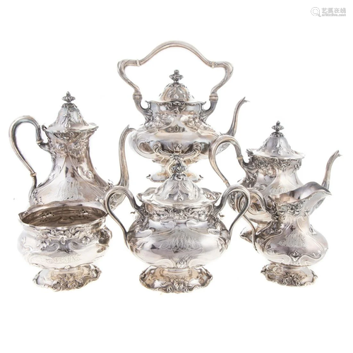 J.E. Caldwell & Co Sterling Tea and Coffee Service