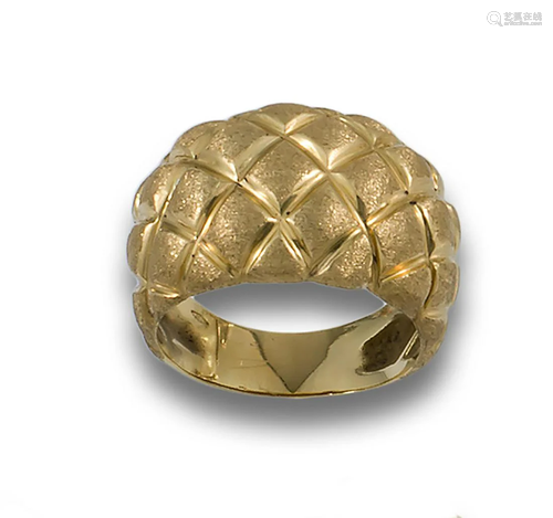 PADDED RING MATT SHINY GOLD 73