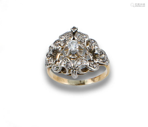 20'S GOLD DIAMOND RING