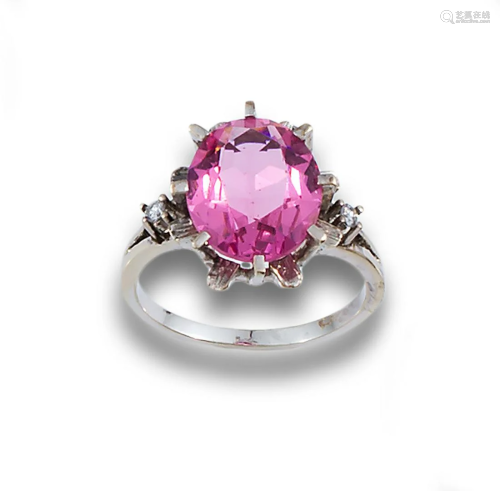 GOLD RING DIAMONDS SPINEL