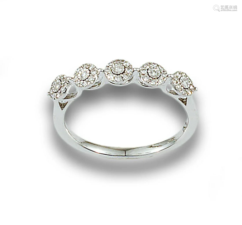 HALF RING GOLD DIAMOND CIRCLE