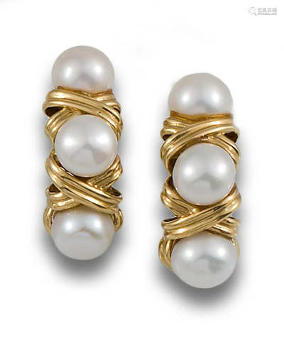 GOLD PEARL EARRINGS 59