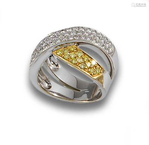 GOLD PAVE PAVE DIAMOND RING