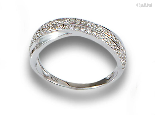 GOLD DOUBLE BAND DIAMOND RING