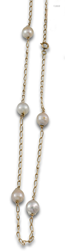 GOLD PEARL CHAIN 43