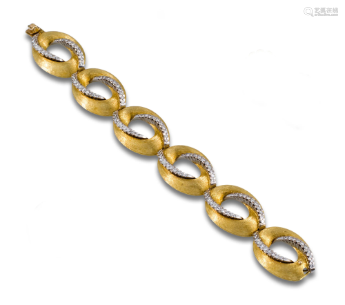 Bracelet with brilliant-cut diamonds
