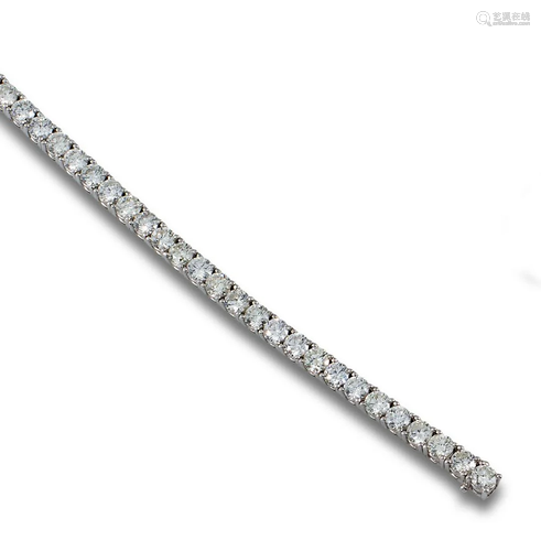 RIVIERE GOLD BRACELET DIAMONDS 12.80CTS