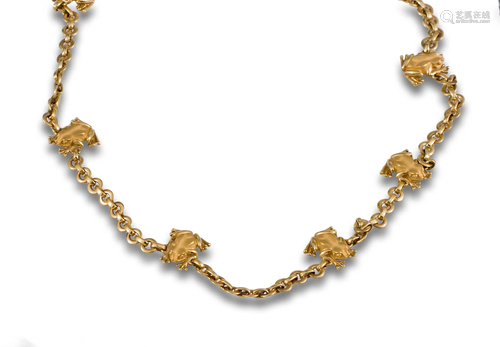 Necklace CARRERA Y CARRERA in gold frog motif