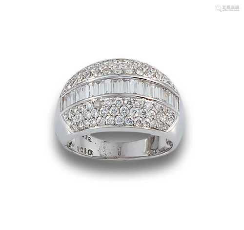 WIDE RING GOLD PAVE DIAMONDS BAND