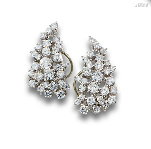 WHITE GOLD EARRINGS DIAMONDS 8