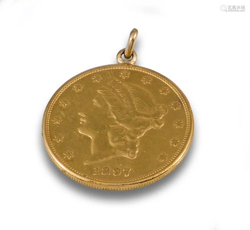 AMERICAN GOLD COIN PENDANT