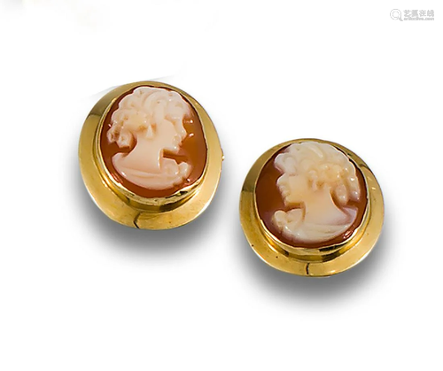 CAMEO GOLD EARRINGS 61